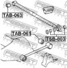 FEBEST TSB-803 Control Arm-/Trailing Arm Bush